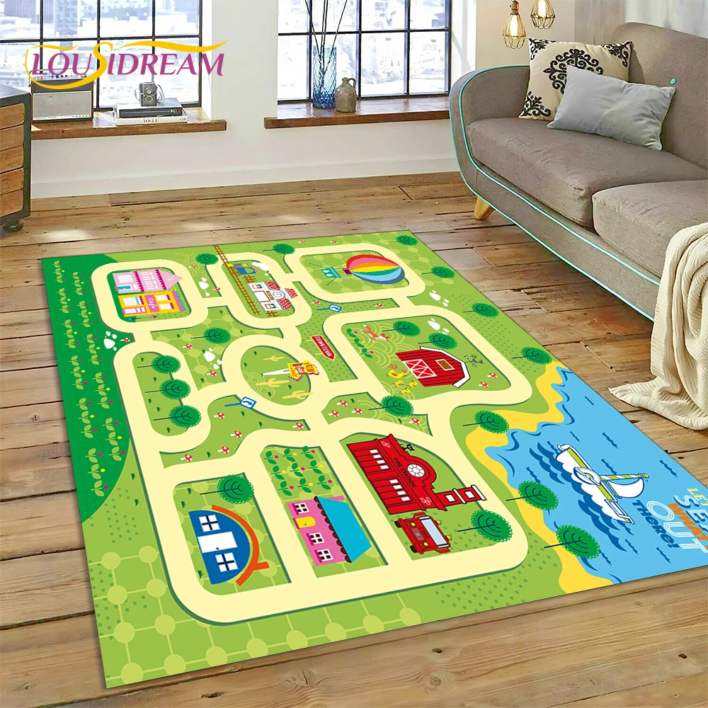 City Traffic Road Map Runway C - Commercial Road Printing ulasan dan harga